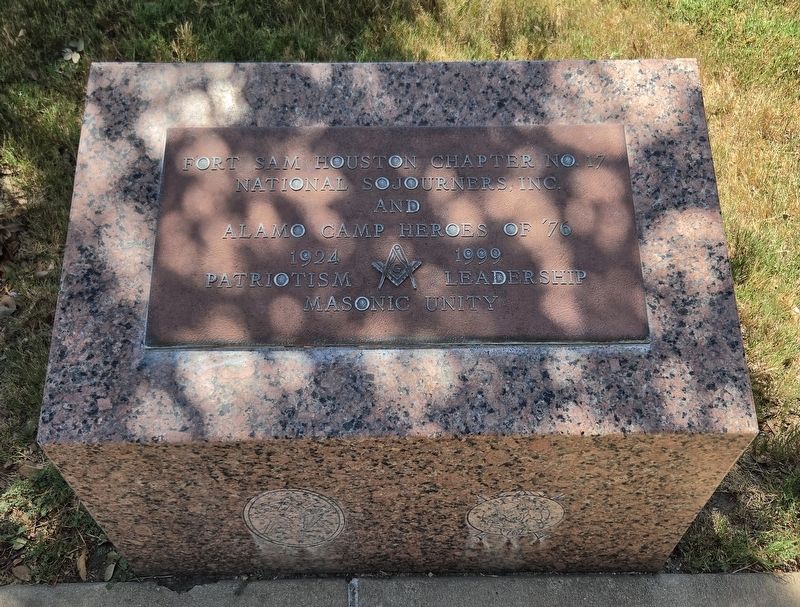 National Sojourners, Inc. and Alamo Camp Heroes of �76 Marker image. Click for full size.