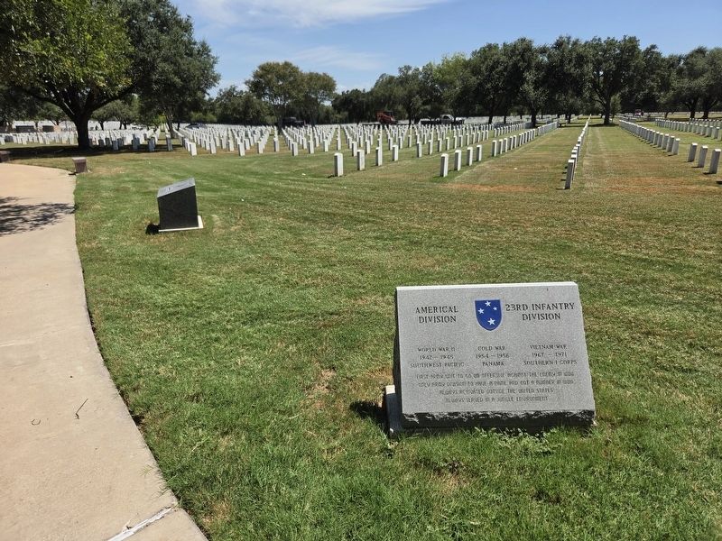 Americal Division, 23rd Infantry Division Marker. Click for full size. Americal Division, 23rd Infantry Division Marker image. Click for full size.