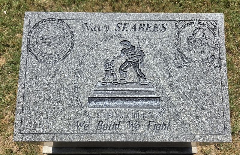 Navy Seabees Marker. Click for full size. Navy Seabees Marker image. Click for full size.