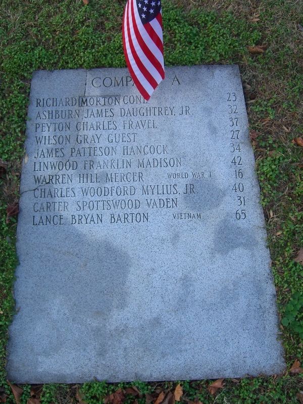 John Marshall High School Cadet War Memorial image. Click for full size.