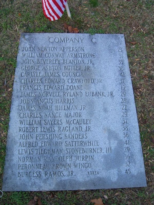 John Marshall High School Cadet War Memorial image. Click for full size.