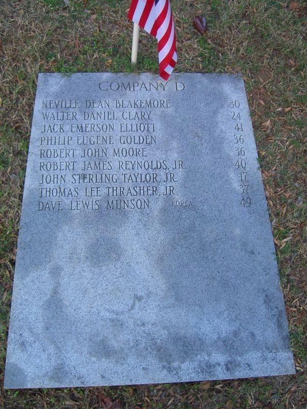 John Marshall High School Cadet War Memorial image. Click for full size.