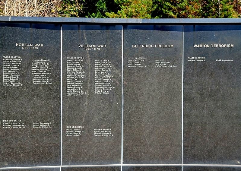 Danville-Pittsylvania County Veterans Memorial image. Click for full size.