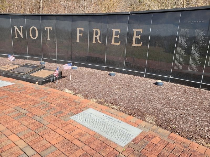 The Korean War Marker. Click for full size. The Korean War Marker image. Click for full size.