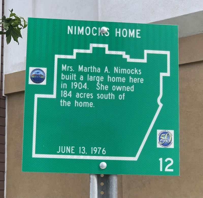 Nimocks Home Marker. Click for full size. Nimocks Home Marker image. Click for full size.