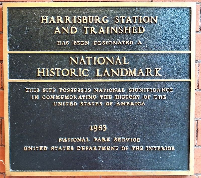 Harrisburg Station and Trainshed NHL Marker. Click for full size. Harrisburg Station and Trainshed NHL Marker image. Click for full size.