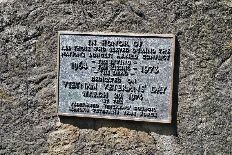 In Honor of Vietnam Veterans Marker image. Click for full size.