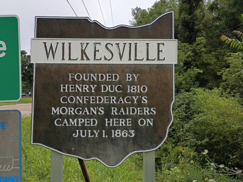 Wilkesville Marker. Click for full size. Wilkesville Marker image. Click for full size.