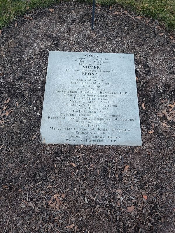 Richfield Veterans Memorial Park Marker. Click for full size. Richfield Veterans Memorial Park Marker image. Click for full size.