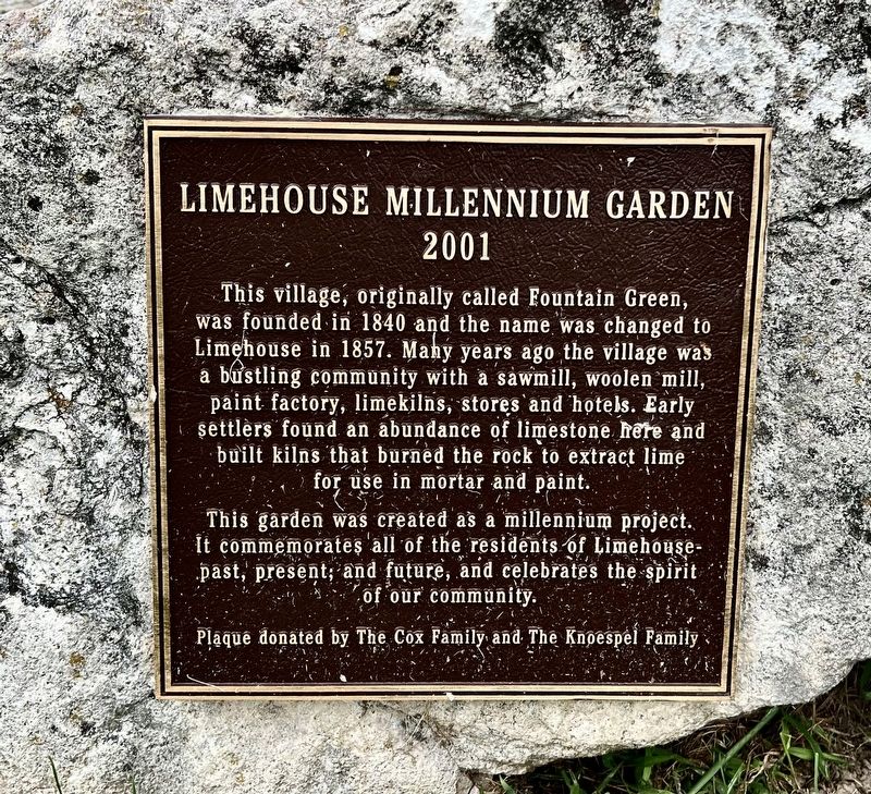 Limehouse Memorial Garden Marker. Click for full size. Limehouse Memorial Garden Marker image. Click for full size.