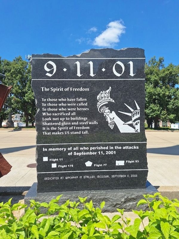 9-11-01 Marker. Click for full size. 9-11-01 Marker image. Click for full size.