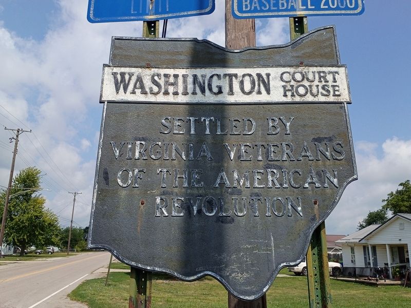 Washington Court House Marker. Click for full size. Washington Court House Marker image. Click for full size.