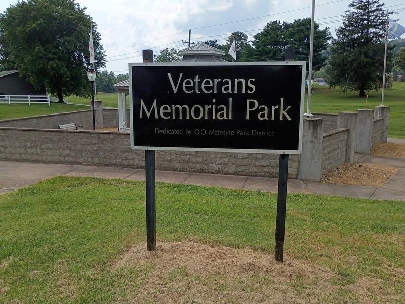 Veterans Memorial Park Marker. Click for full size. Veterans Memorial Park Marker image. Click for full size.