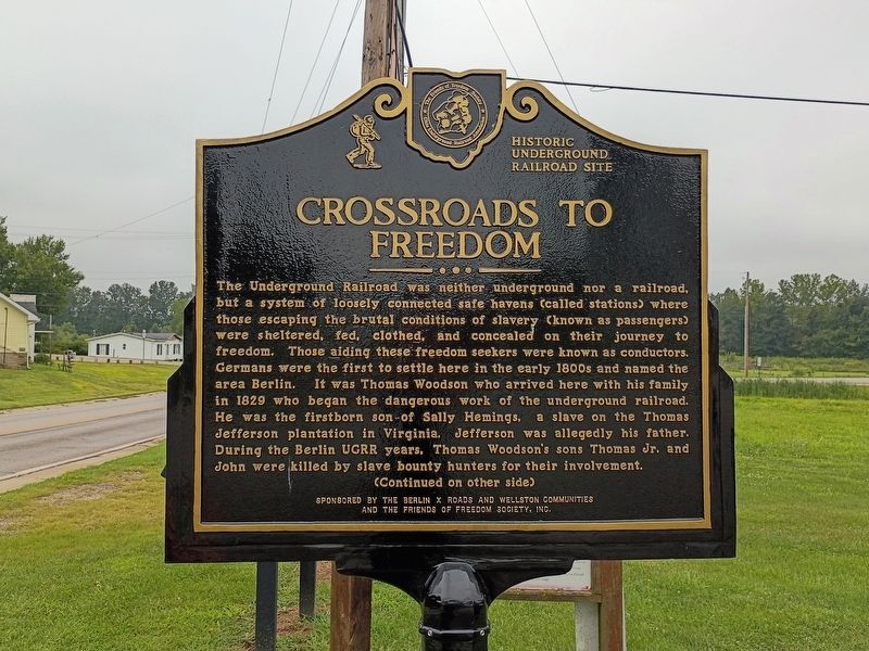 Crossroads To Freedom Marker. Click for full size. Crossroads To Freedom Marker image. Click for full size.