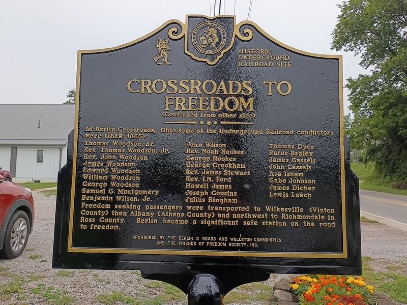 Crossroads To Freedom Marker. Click for full size. Crossroads To Freedom Marker image. Click for full size.