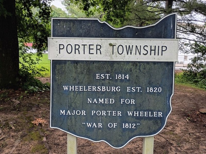 Porter Township Marker. Click for full size. Porter Township Marker image. Click for full size.