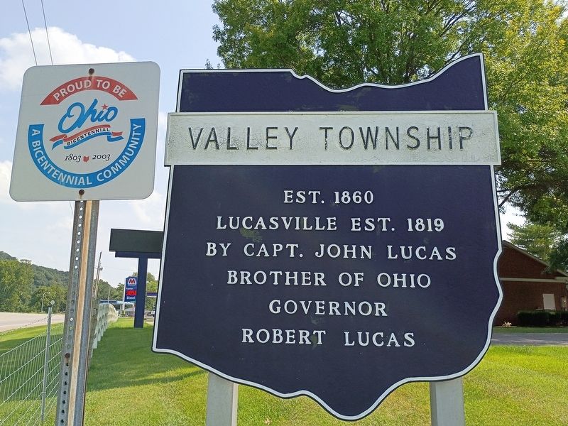 Valley Township Marker. Click for full size. Valley Township Marker image. Click for full size.
