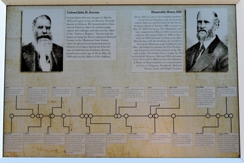 Colonel John H. Stevens / Honorable Henry Hill Marker image. Click for full size.