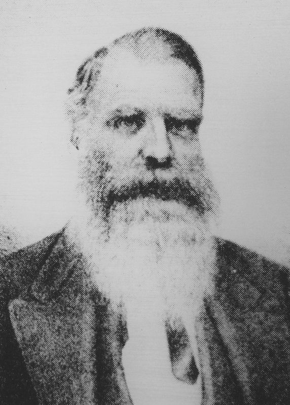 Marker detail: Colonel John H. Stevens image. Click for full size.