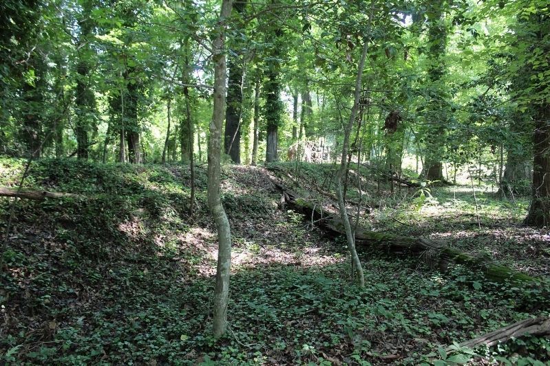 Civil War Breastwork. Click for full size. Civil War Breastwork image. Click for full size.