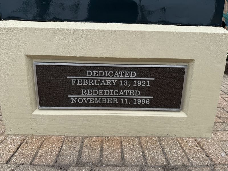 DeKalb World War I Memorial Bottom Plaque. Click for full size. DeKalb World War I Memorial Bottom Plaque image. Click for full size.