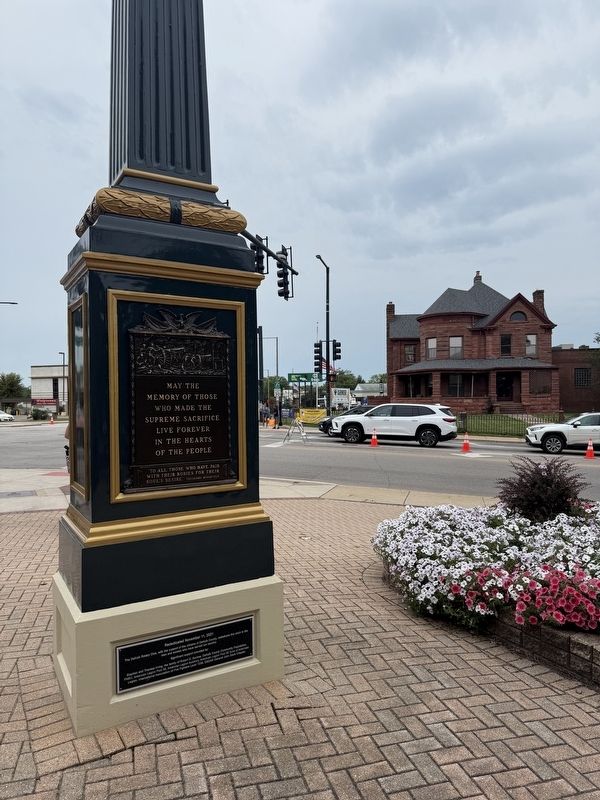 DeKalb War Memorial. Click for full size. DeKalb War Memorial image. Click for full size.