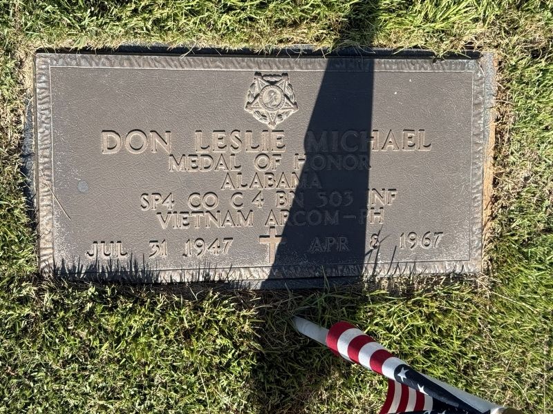 Grave of Don Leslie Michael. Click for full size. Grave of Don Leslie Michael image. Click for full size.