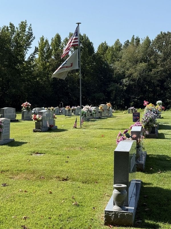 Grave of Don Leslie Michael (under flagpole). Click for full size. Grave of Don Leslie Michael (under flagpole) image. Click for full size.