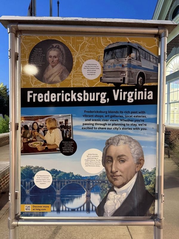 Fredericksburg, Virginia side of the marker image. Click for full size.