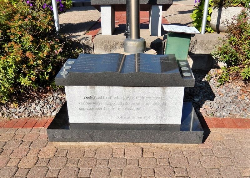 Veterans Memorial. Click for full size. Veterans Memorial image. Click for full size.