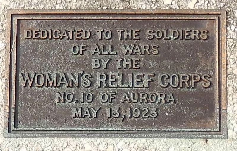 Dedicated to the Soldiers of All Wars Memorial image. Click for full size.