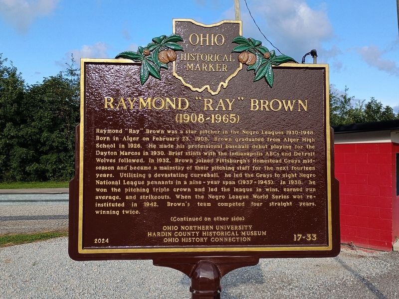 Raymond "Ray" Brown (1908-1965) Marker, Side One. Click for full size. Raymond "Ray" Brown (1908-1965) Marker, Side One image. Click for full size.