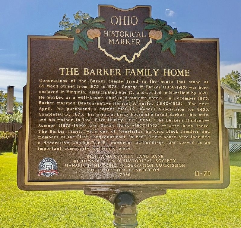The Barker Family Home Marker. Click for full size. The Barker Family Home Marker image. Click for full size.