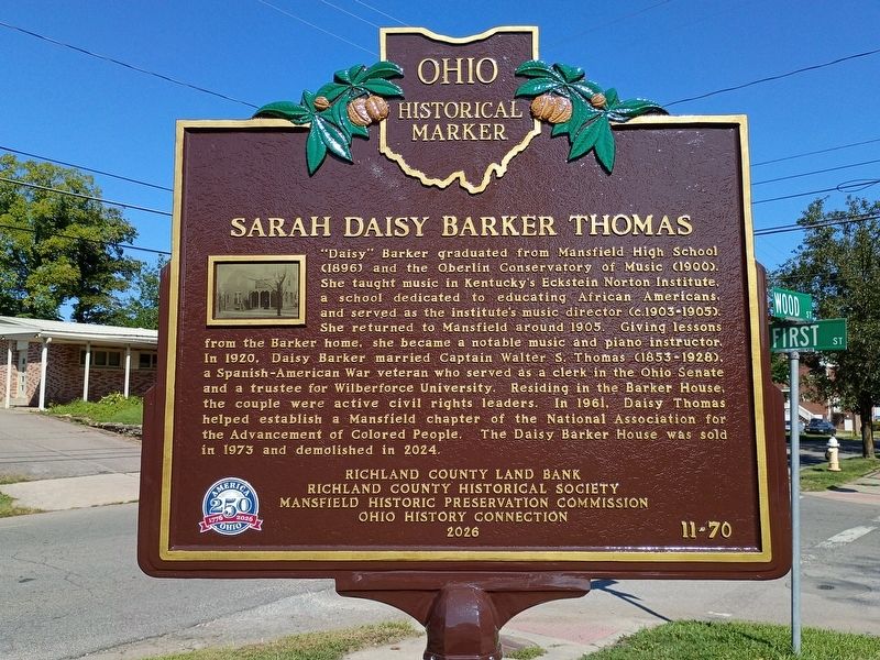 The Barker Family Home / Sarah Daisy Barker Thomas Marker. Click for full size. The Barker Family Home / Sarah Daisy Barker Thomas Marker image. Click for full size.