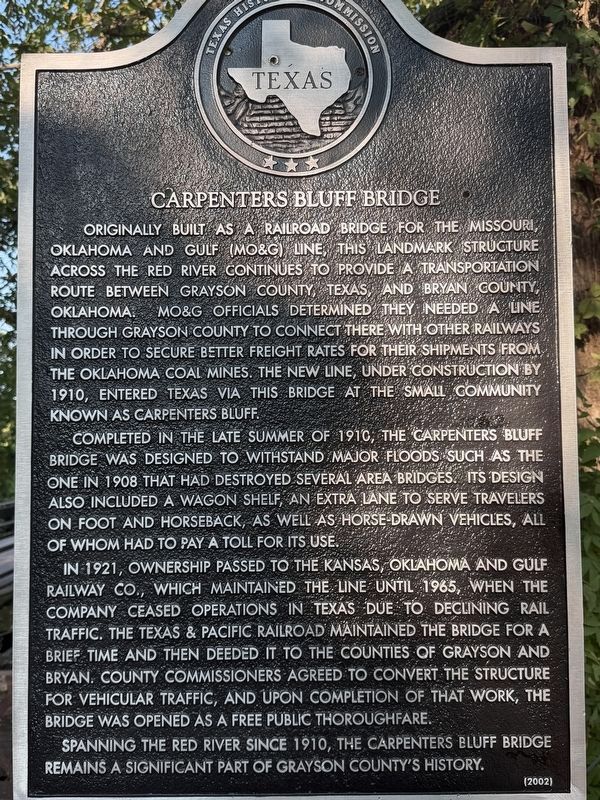 Carpenters Bluff Bridge Marker. Click for full size. Carpenters Bluff Bridge Marker image. Click for full size.