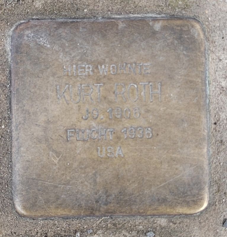 Kurt Roth Marker. Click for full size. Kurt Roth Marker image. Click for full size.