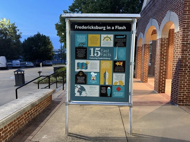 Fredericksburg in a Flash / Byway to Highway Marker. Click for full size. Fredericksburg in a Flash / Byway to Highway Marker image. Click for full size.