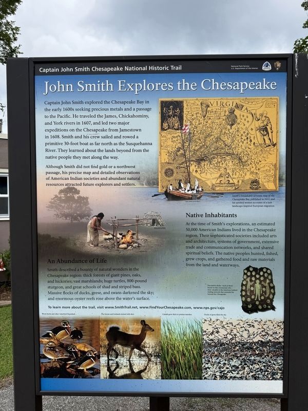 John Smith Explores the Chesapeake Marker image. Click for full size.