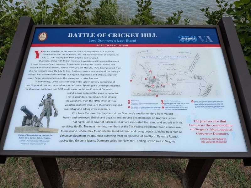Battle of Cricket Hill Marker image. Click for full size.