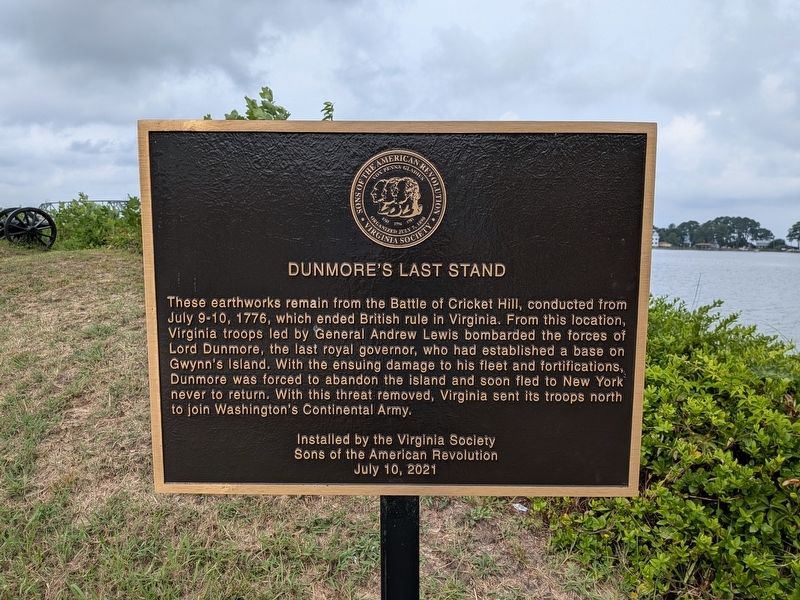 Dunmore's Last Stand Marker image. Click for full size.