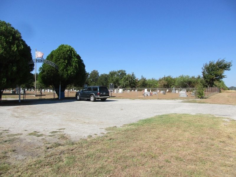 Willow Point Cemetery and marker image. Click for full size.