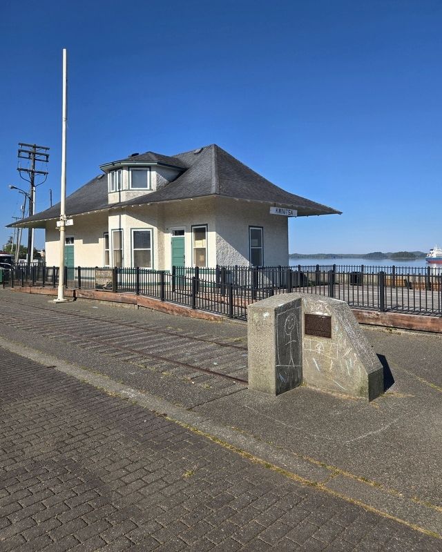 Kwinitsa Railway Museum and Marker. Click for full size. Kwinitsa Railway Museum and Marker image. Click for full size.