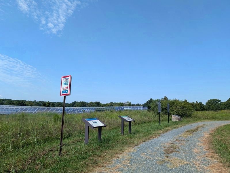 Wide shot showing Battle of Savage's Station Marker and others nearby image. Click for full size.