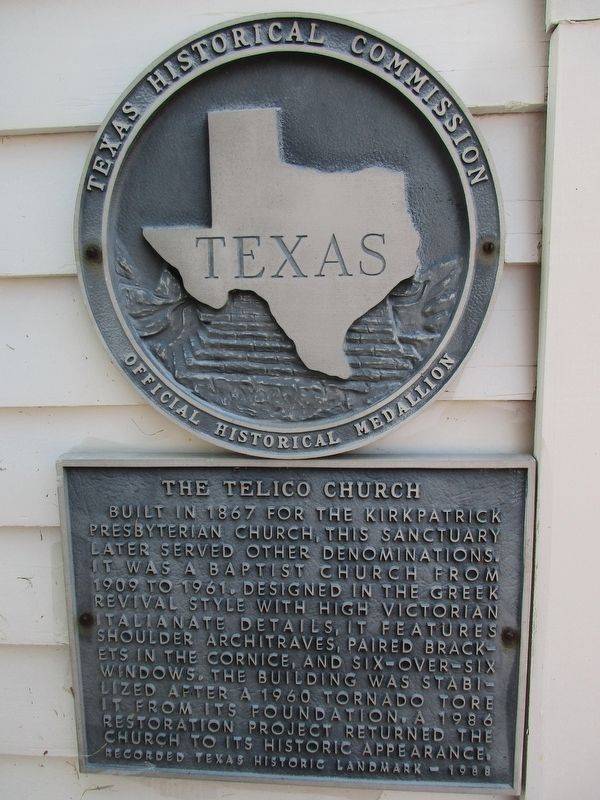 The Telico Church Marker image. Click for full size.