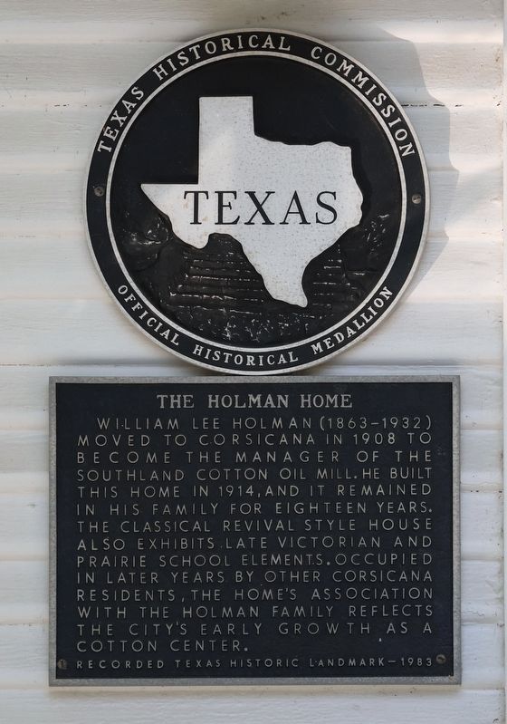 Holman Home Marker image. Click for full size.