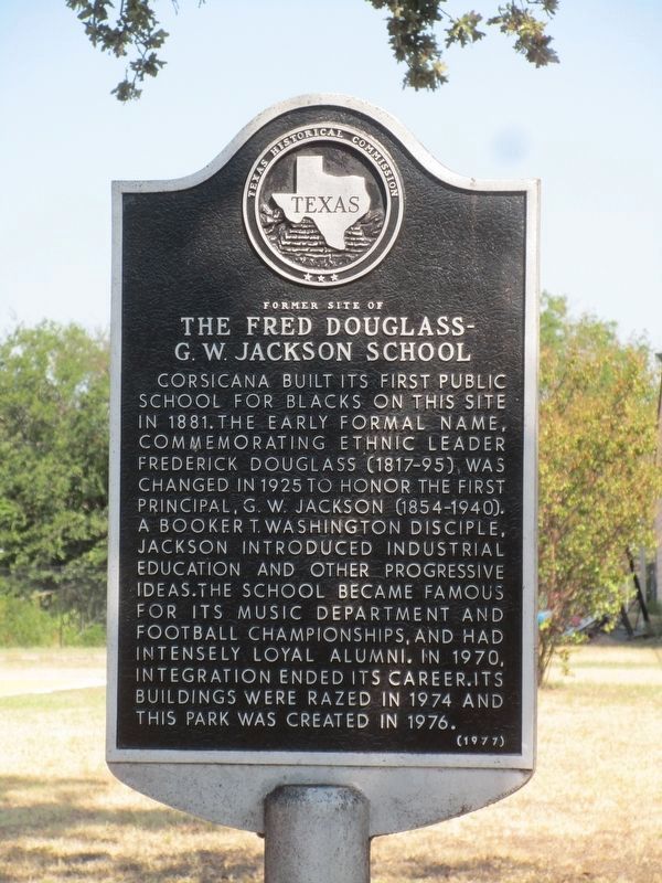 Former Site of the Fred Douglass - G.W. Jackson School Marker image. Click for full size.