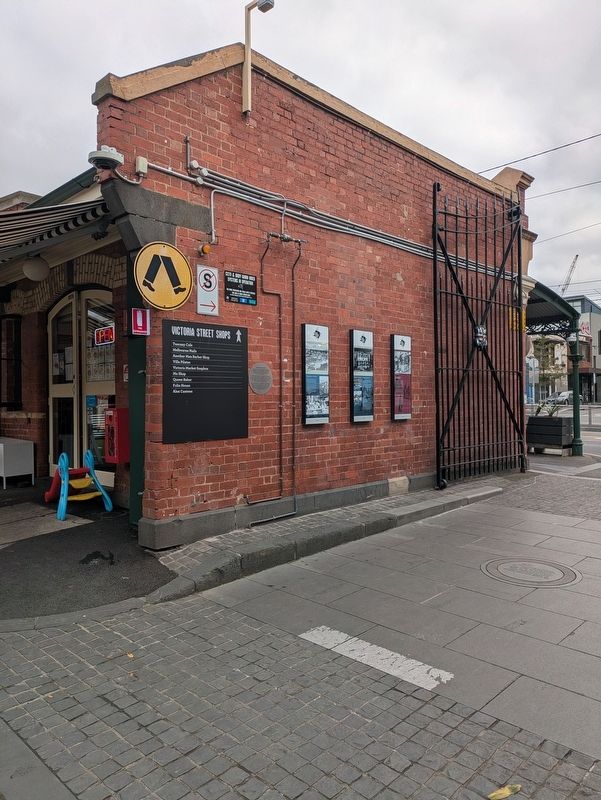 Saving the Market Marker to the right of the large square black sign. Click for full size. Saving the Market Marker to the right of the large square black sign image. Click for full size.