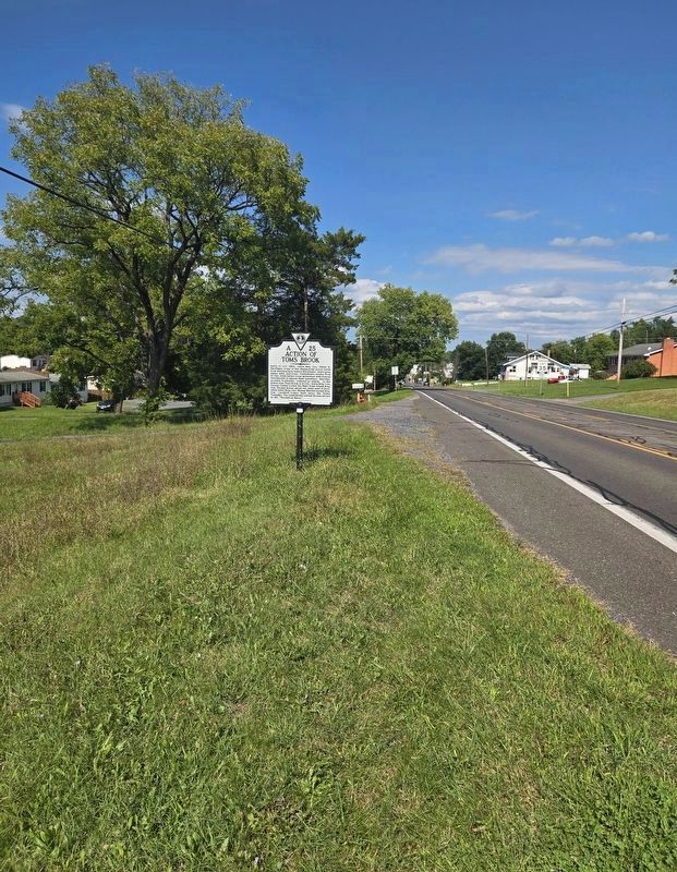 Action of Toms Brook Marker. Click for full size. Action of Toms Brook Marker image. Click for full size.