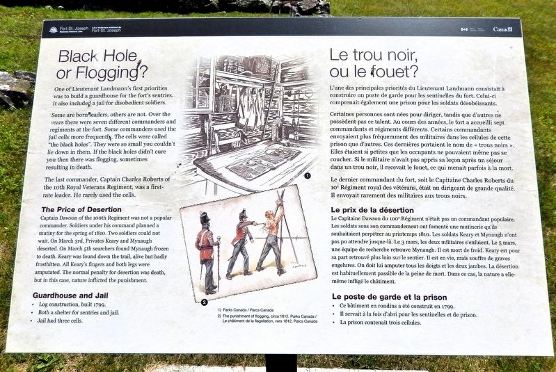 Black Hole or Flogging/Le trou noir, ou le fouet? Marker. Click for full size. Black Hole or Flogging/Le trou noir, ou le fouet? Marker image. Click for full size.