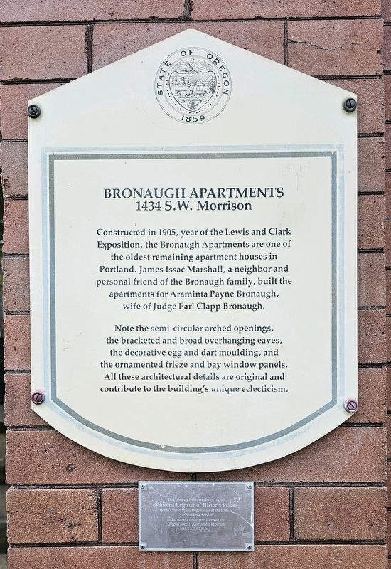 Bronaugh Apartments Marker image. Click for full size.